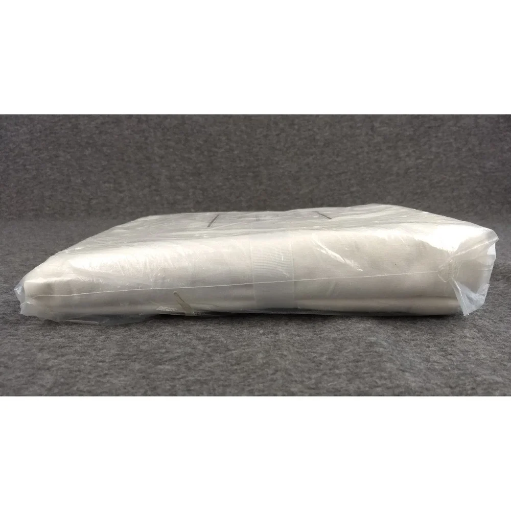 Pottery Barn Essentials Bed Skirt Cal King White Cotton Linen Blend 14